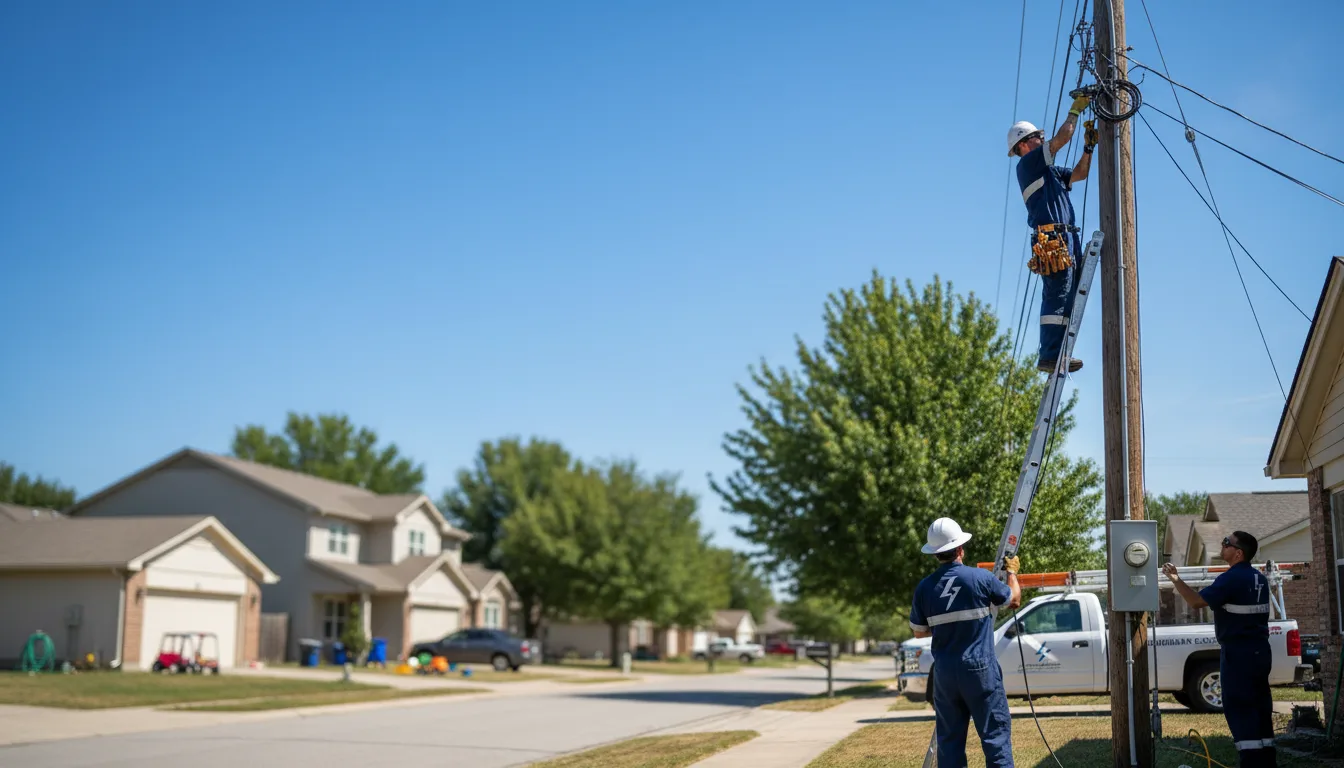 Residential electrician providing installation services in Rochelle, GA